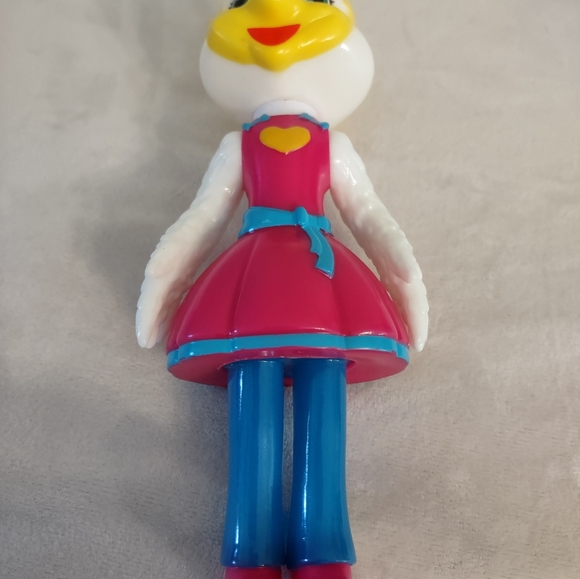 Chuck E Cheese & Helen Henny PVC Rubber Action Figures 7" With Birthday Band - Picture 4 of 10